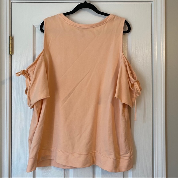 Sanctuary Cold Shoulder Short Sleeve Sweatshirt - Picture 4 of 5
